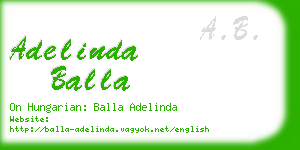 adelinda balla business card